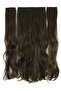 Dark Auburn Wavy Half Moon Set - Heat Resistant Snap Hairpiece Set - 4