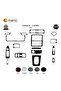 Toyota Camry Front Dash Trim Bright Black 17 Pieces 2000-2002 - 2
