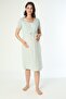 Green Maternity and Maternity Nightgown Set