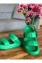 Double Stripes Non-Slip Thick Sole Soft Light Comfortable Sea Pool Beach Daily Women's Sandals Slippers - 2