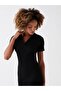 Off-the-Neck Plain Short-Sleeved Women's Dress - 2