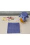 50 Pieces of Gingham Navy Blue Jar Lid Fabric (Cover) and Colored Binding Rubber - 4