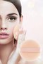 Silk Texture Pon Pon - Large Size Fountain and Powder Sponge