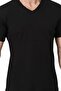 3-Piece Men's Black V-Neck Cotton Half Sleeve Tank Top Buy More Pay Less - 3