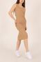 Biscuit Twill Lycra Sleeveless Dress