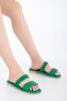 Women's Green Daily Comfortable Stylish Pool Beach Indoor Slippers - 2