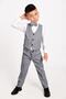 Boy's Suit 3-Button Tuxedo with Vest and Bow Tie