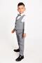 Boy's Suit 3-Button Tuxedo with Vest and Bow Tie - 5