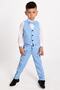 Boy's Suit 3-Button Tuxedo with Vest and Bow Tie - 3