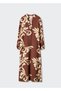 Patterned Cut-out Detailed Dress - 3