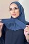 Snap Fastener Top متوافق مع Hijab Bone Indigo - 2