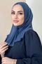 Snap Fastener Top متوافق مع Hijab Bone Indigo - 3