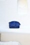 Women's Blue Soft Pleated Shoulder Bag