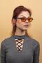 Unisex Black-Orange Glass Sunglasses - 4