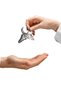 Orora Buffalo-Bull Head Figured Silver Color Keychain - 5