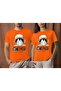 تي شيرت One Piece Monkey D. Luffy مطبوع للجنسين باللون البرتقالي - 2