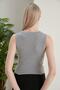 Women's Halter Neck Ribbed 2-Pack Crop Blouse - 6