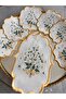 Daisy Model Embroidered Tray Cover and Cocktail 6-Piece Coffee Presentation Napkins - 2