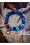 Glass Basement Bead Charm Evil Eye Bead Bracelet Evil Eye Beaded Bracelet