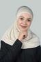 Ready Turban Practical Scarf Hijab Hijab - Prayer Cover - Cream - 4