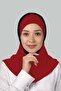 Double Color Ready Turban Practical Scarf Hijab Hijab - Light Burgundy - dark blue