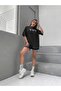 Women's Black Palm Printed T-shirt - 4