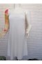 Square collar, downward expanding model, 1st quality knitwear knitted 50% cotton 50% acrylic, dress - 2