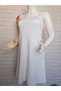 Square collar, downward expanding model, 1st quality knitwear knitted 50% cotton 50% acrylic, dress - 3