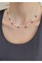 Cherry beaded women's necklace - 3