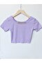 Princess Collar Handkerchief Stitched Crop