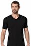 3-Piece Men's Black V-Neck Cotton Half Sleeve Tank Top Buy More Pay Less - 2
