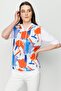 Hooded Patterned T-Shirt - 2