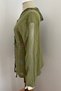 Women's Khaki Sequined Star Embroidered Sleeves and Hood with Mesh Detail Pocket Buttoned Jacket - 4