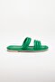 Women's Green Daily Comfortable Stylish Pool Beach Indoor Slippers - 4