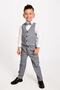 Boy's Suit 3-Button Tuxedo with Vest and Bow Tie - 3