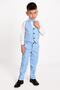 Boy's Suit 3-Button Tuxedo with Vest and Bow Tie - 4