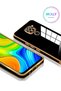 Petrol Blue Edges Luxury Silicone Case with Gold Detail for Xiaomi Redmi Note 9 - 2