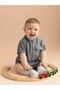 Judge Collar Striped Baby Boy Jumpsuit
