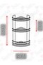 3 Tier Corner Bathroom Shelf - Chrome Finish - Bathroom Organizer - 3