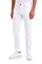 White Dynamic Fit Straight Cotton 5 Pocket Jeans - 2