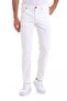 White Dynamic Fit Straight Cotton 5 Pocket Jeans - 4