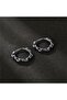 Sailor Rope Design Thin Hoop 316L Stainless Steel Unisex Earrings - 2