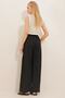 Women's Black Tasseled High Waist Palazzo Jean Trousers ALC-X8930 - 3