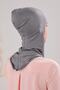 Hijab Hijab Cross Sea Pool Sports Neck Collar Combed Cotton Bonnet Dark Gray Anthracite - 3