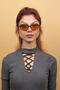 Unisex Black-Orange Glass Sunglasses - 5