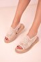 Beige Women's Sandals 18269 - 3