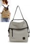 3210 Kyra Women's Cream Beige Cotton Fabric Casual Daily Cross Shoulder Backpack Bag