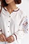 Women's New Season Ethnic Pattern Embroidered Vintage Shirt - 4