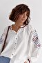 Women's New Season Ethnic Pattern Embroidered Vintage Shirt - 7