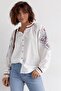 Women's New Season Ethnic Pattern Embroidered Vintage Shirt - 8